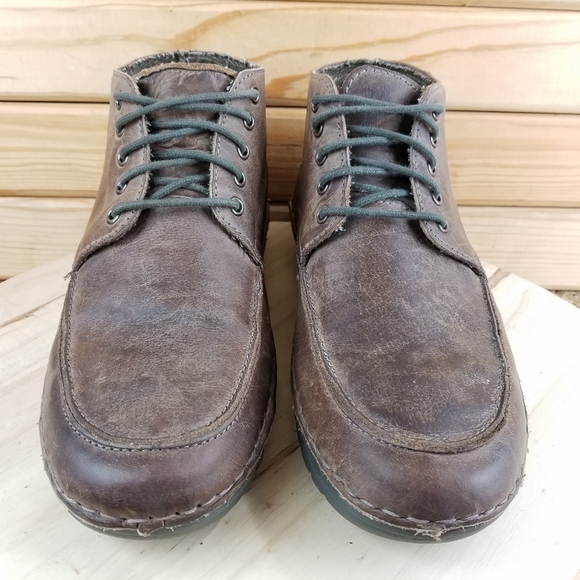 Roan by Bed Stu TOBIAS Mens Distressed Lace Up Leather Chukka Ankle Boots Brown - Picture 2 of 13